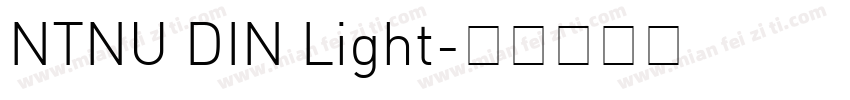 NTNU DIN Light字体转换